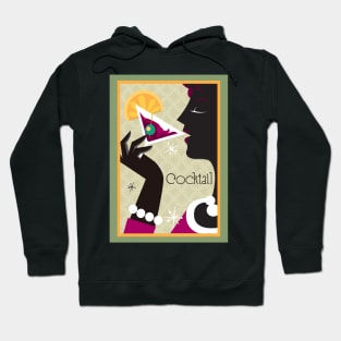 Cocktail drinking, Glamour Art Hoodie